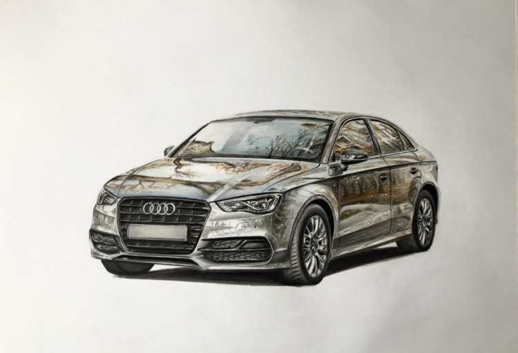 Ауди набросок