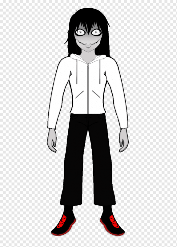 Джефф убийца в стиле аниме для срисовки