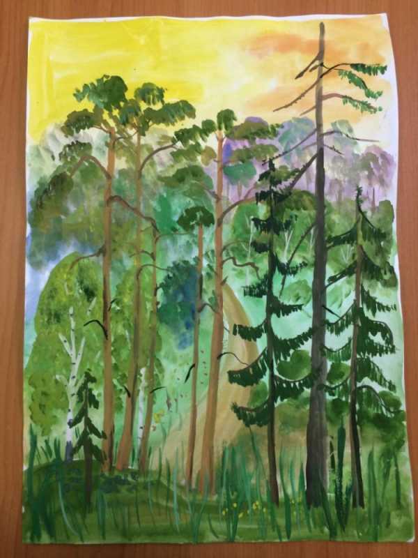 Лес для рисования