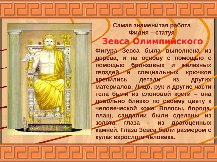 Знаменитые работы Фидия