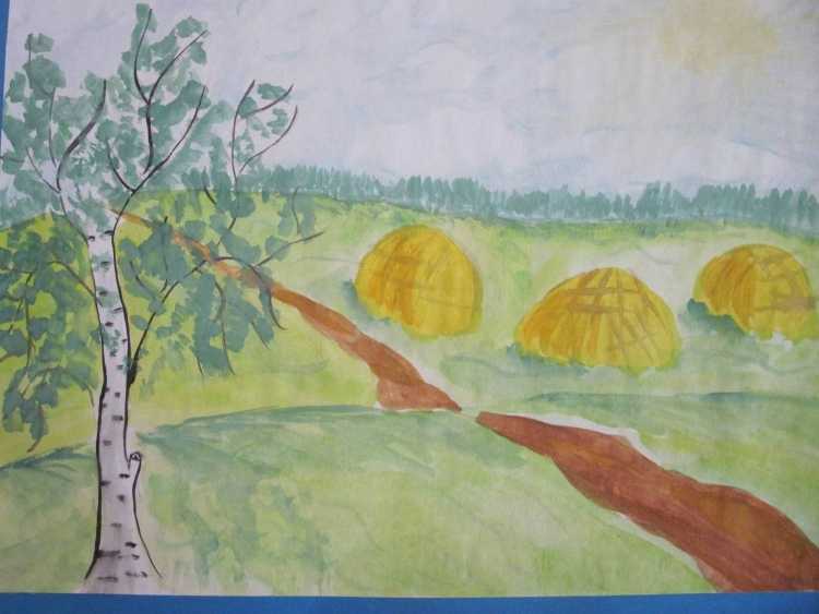 Рисунок на тему родной край