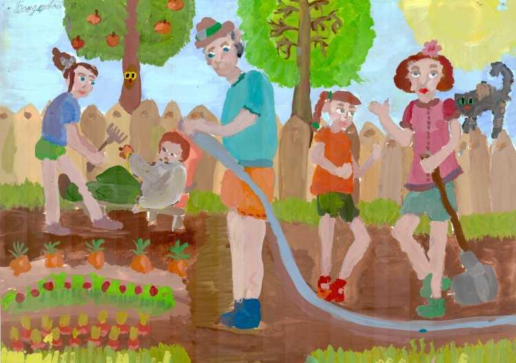 Рисунок хобби моей семьи