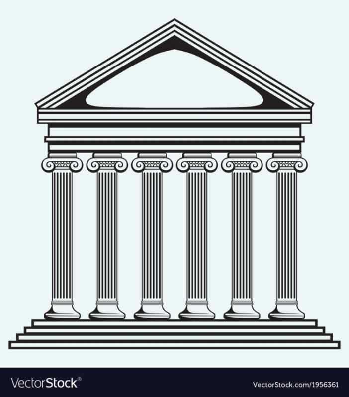 Храм древней Греции портик рисунок
