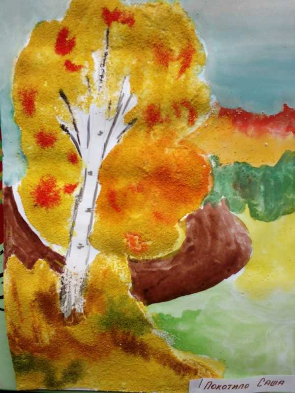 Нетрадиционное рисование на тему осень