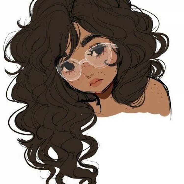 Аниме девушка с кудрявыми волосами