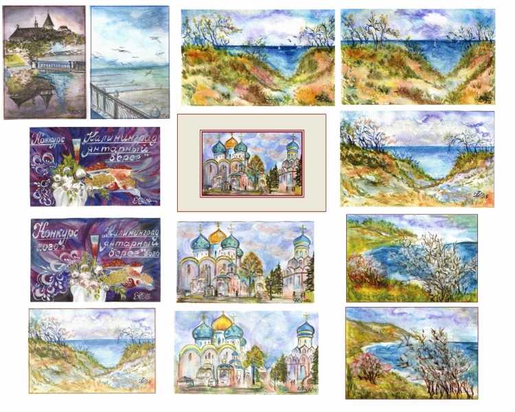 Янтарный Калининградская область картины рисунки