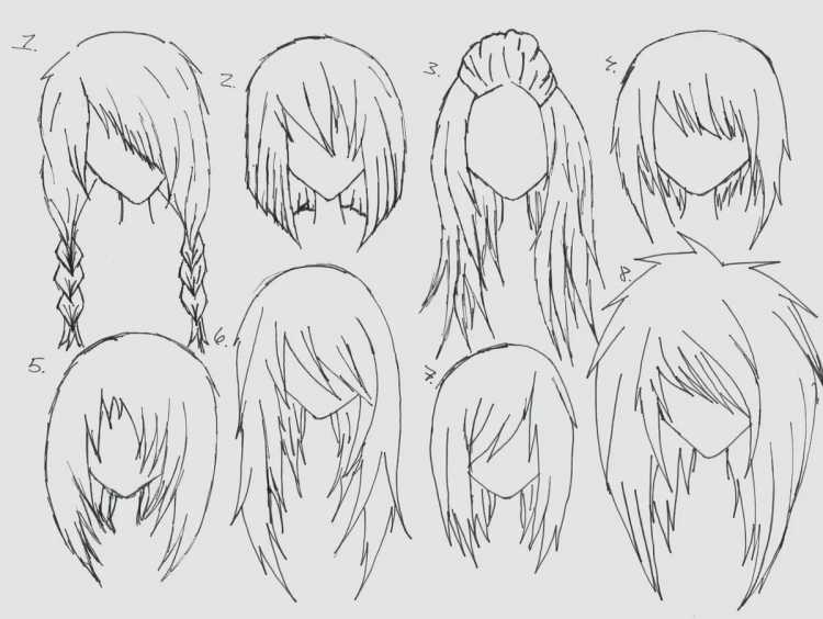 Аниме причёски для девушек