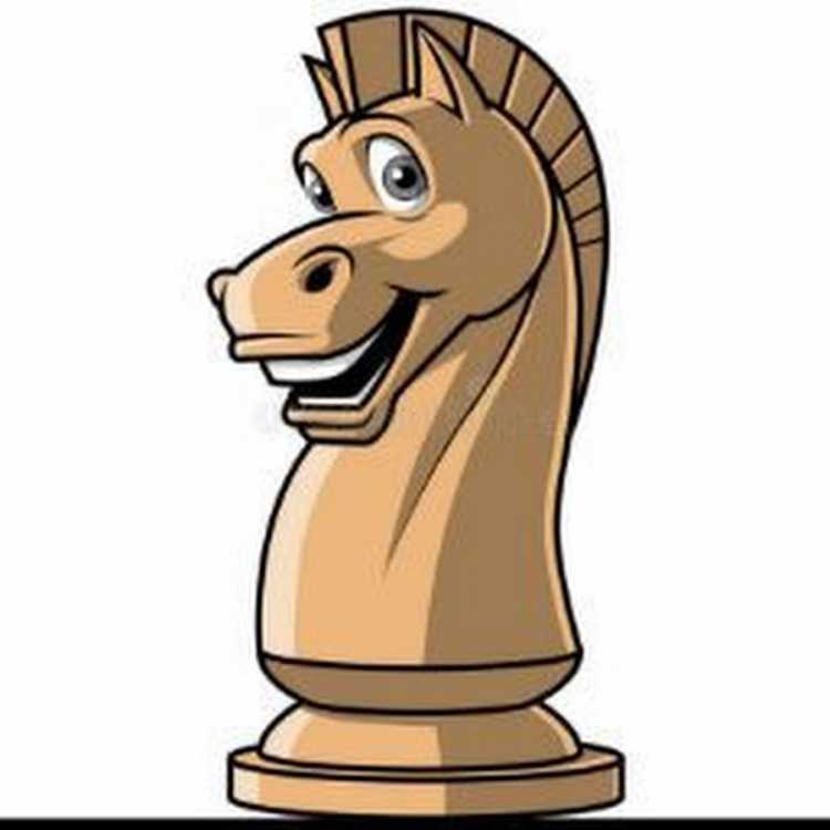 Шахматы конь раскраска