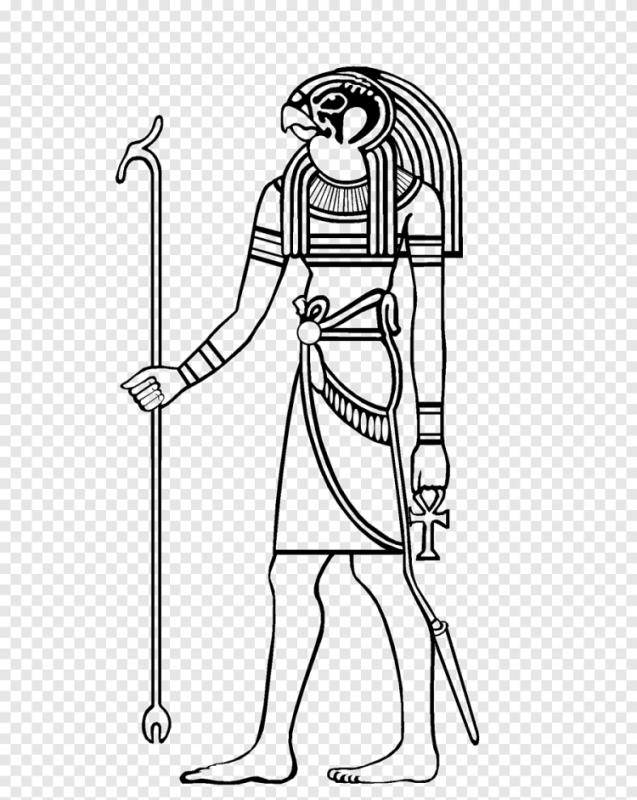 Рисунок Бога Египта Амон ра