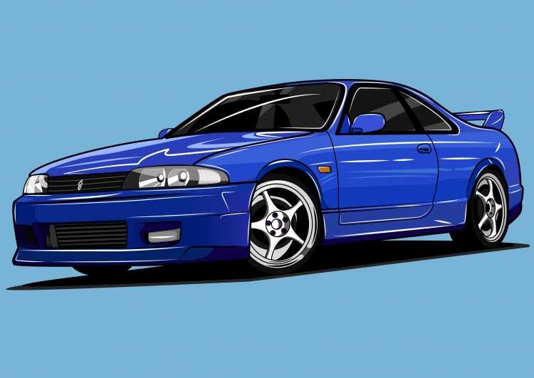 Skyline r33 vector