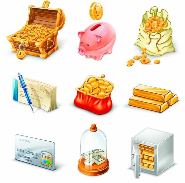 3д иконки бизнес