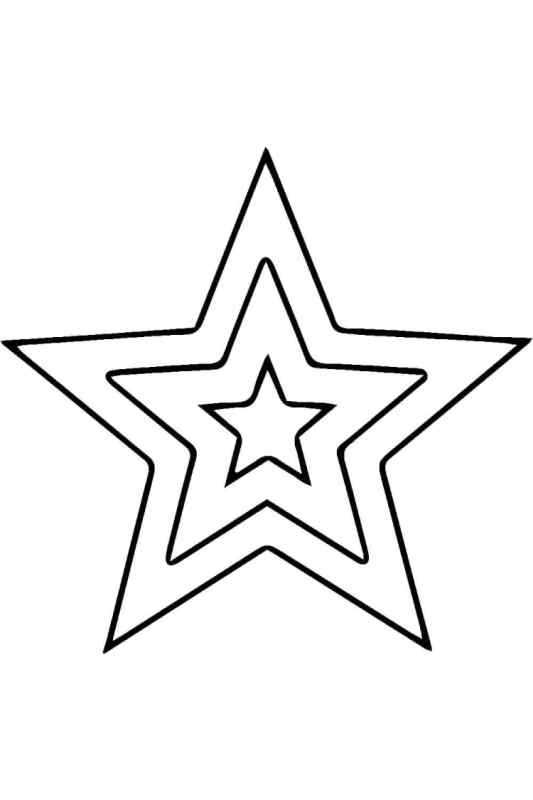 Трафарет звезды