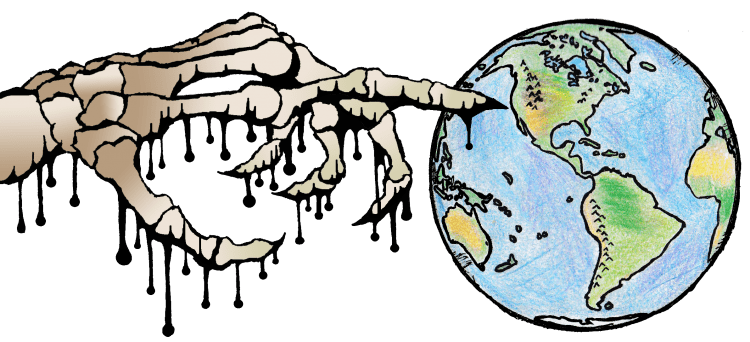 Загрязненная Планета без фона