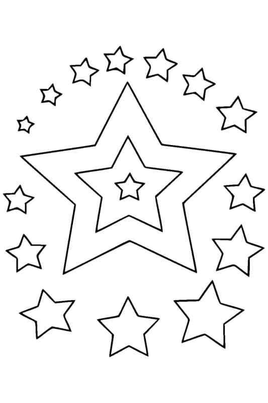 Трафарет звезды