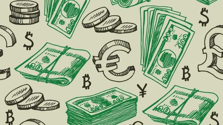 Векторный фон деньги