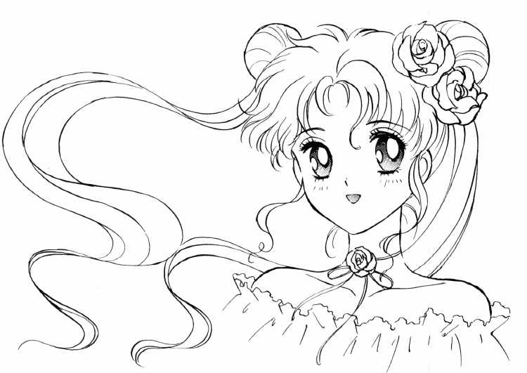 Раскраски японские девушки