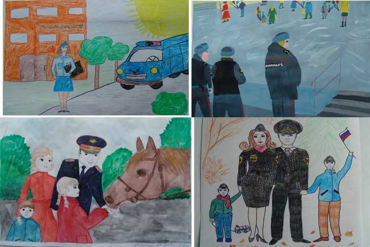 Полиция рисунок