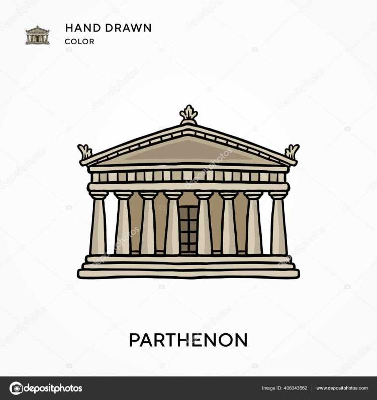 Храм древней Греции нарисова