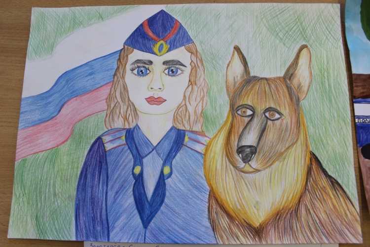 Мои родители работают в полиции рисунки