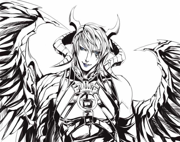 Раскраски аниме демоны