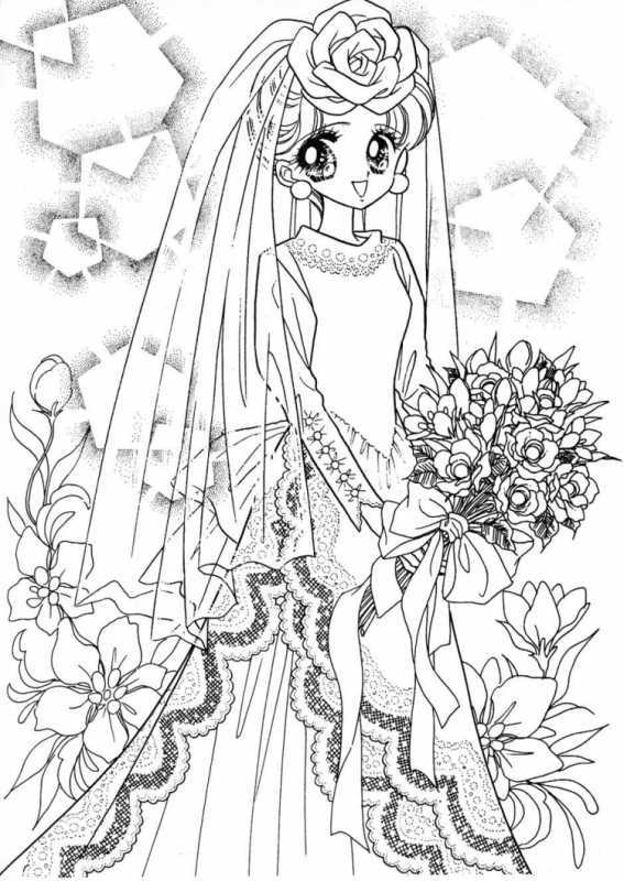 Раскраска антистресс аниме