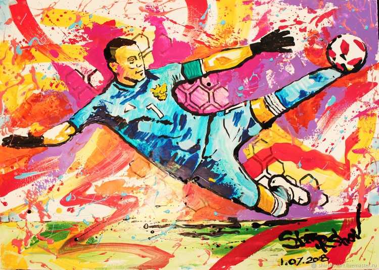 Футбол арт живопись