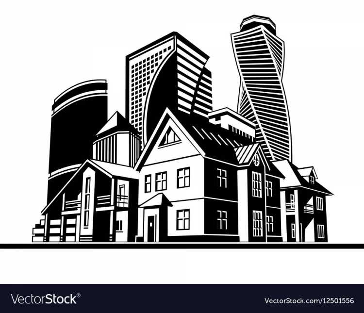 Отрисованное здание