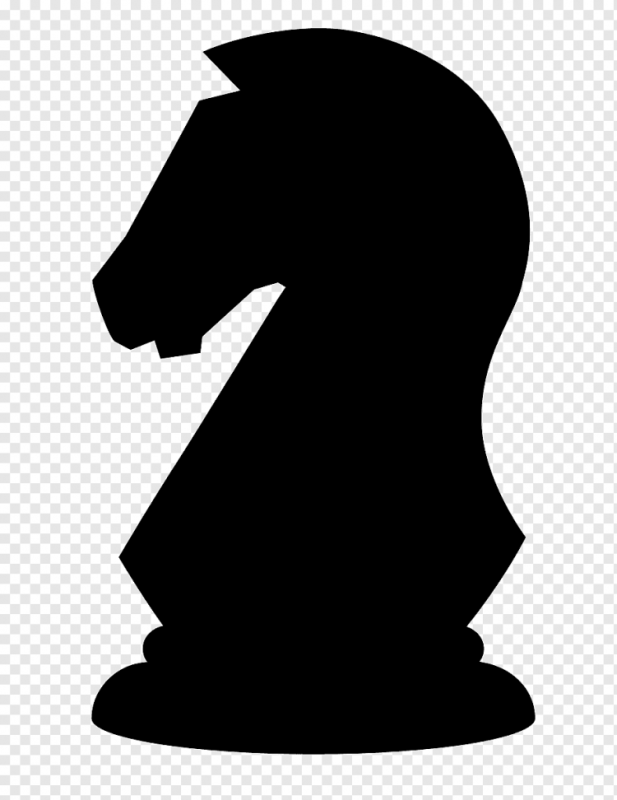 Раскраска шахматный конь для детей