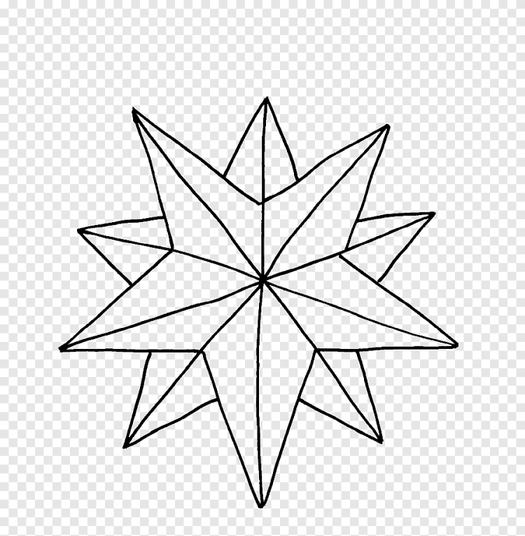 Звезда раскраска