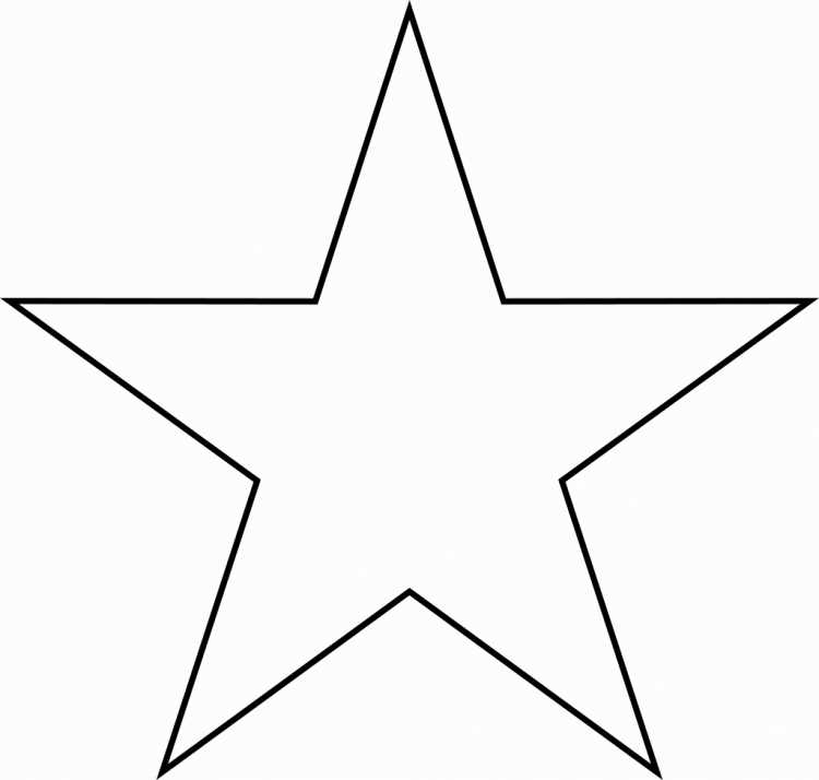Пятиконечная звезда шаблон