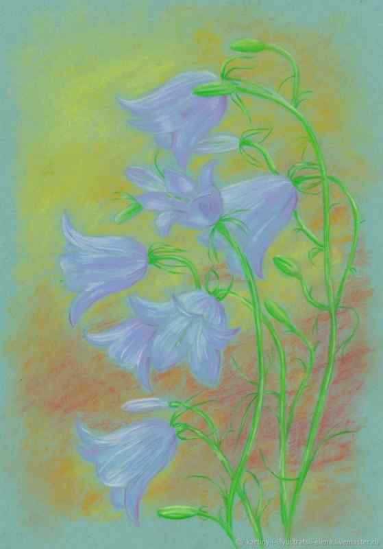 Колокольчик карандашом