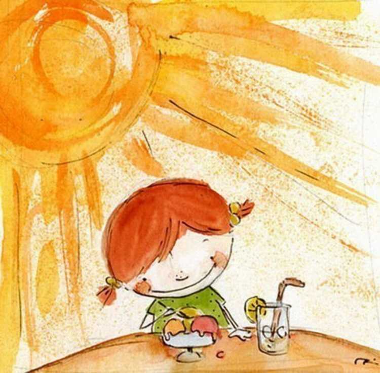 Радостное утро иллюстрации