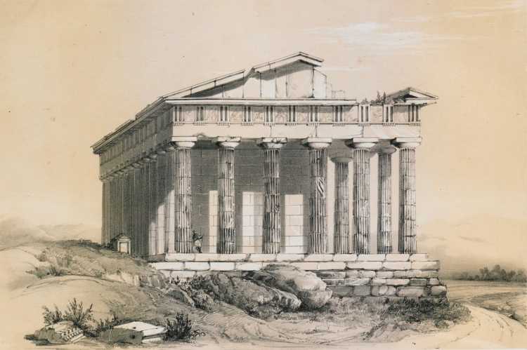 Афинский Акрополь Гравюры