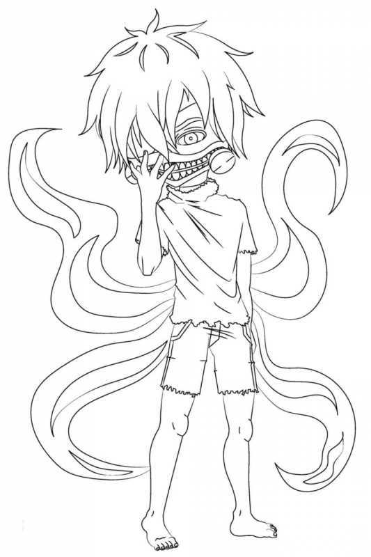 Раскраска демон