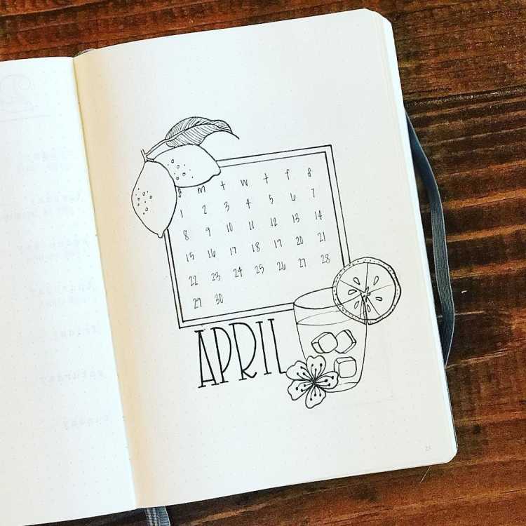 Календарик для скетчбука
