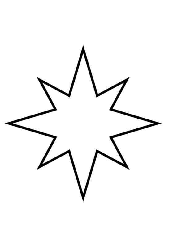 Трафарет звезды