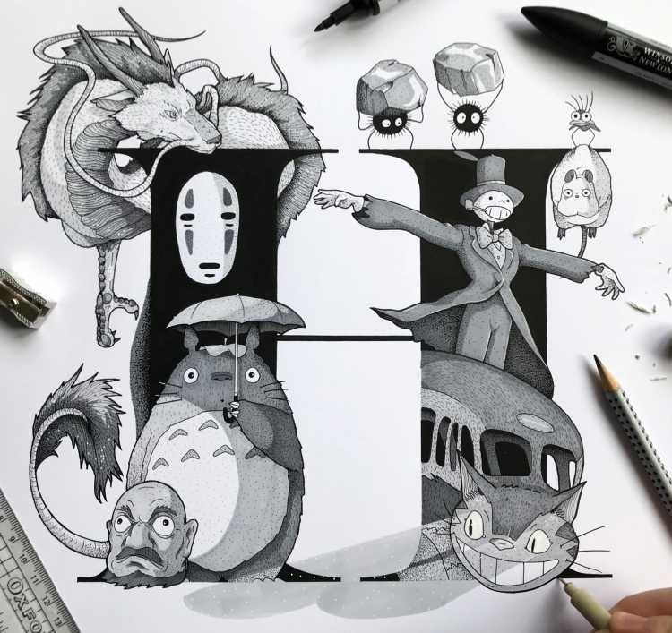 Татуировки Хаяо Миядзаки аниме