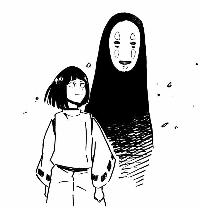 Унесенные призраками черно белое