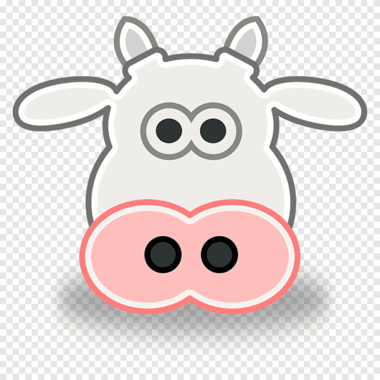 Морда коровы рисунок