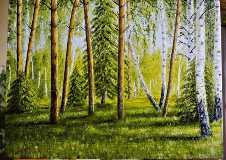 Красота леса рисунок