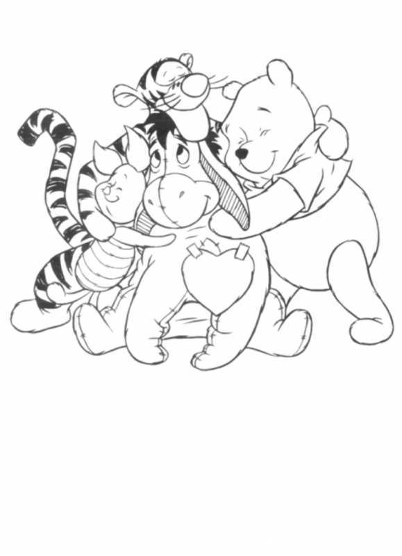 Раскраска "Винни-пух"