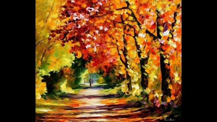 Осень Золотая картину в школу