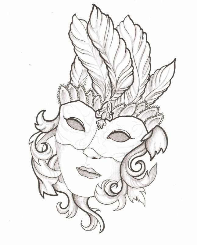 Эскиз театральной маски