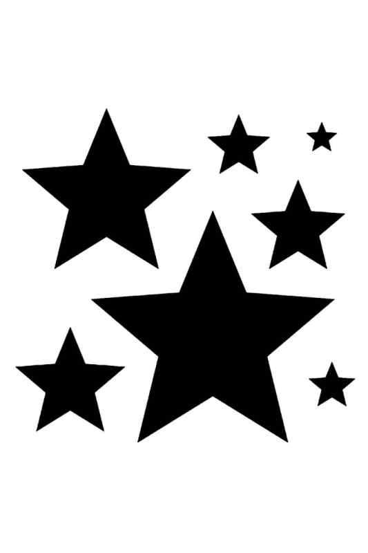 Трафарет Звёздочки