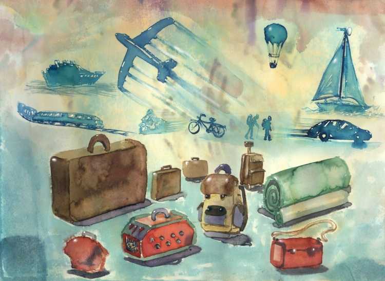 Рисунки связанные с путешествиями