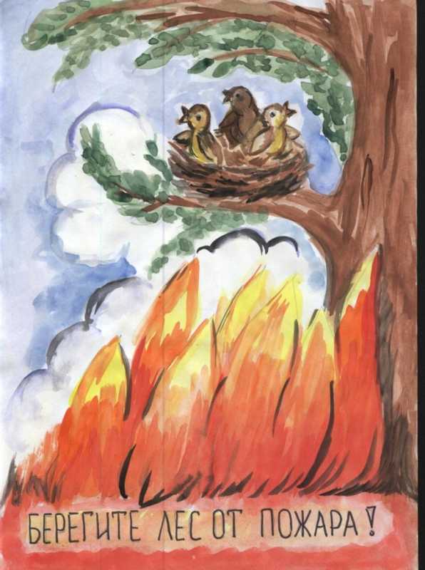 Рисунок на тему пожарная безопасность