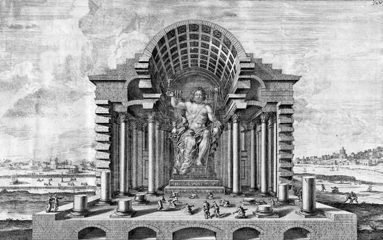 Древняя Греция статуя Зевса в Олимпии