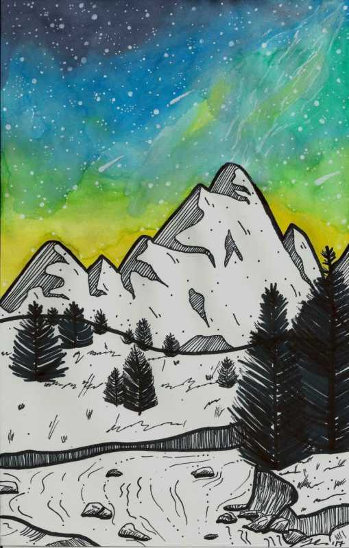 Горы для рисования