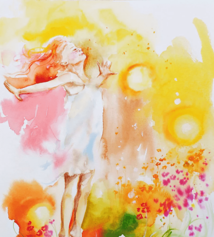 Акварель Солнечный день