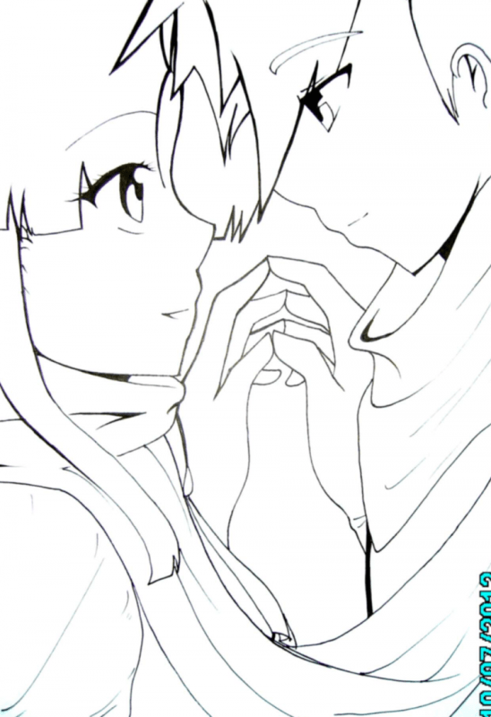 Аниме пары эскизы для начинающих